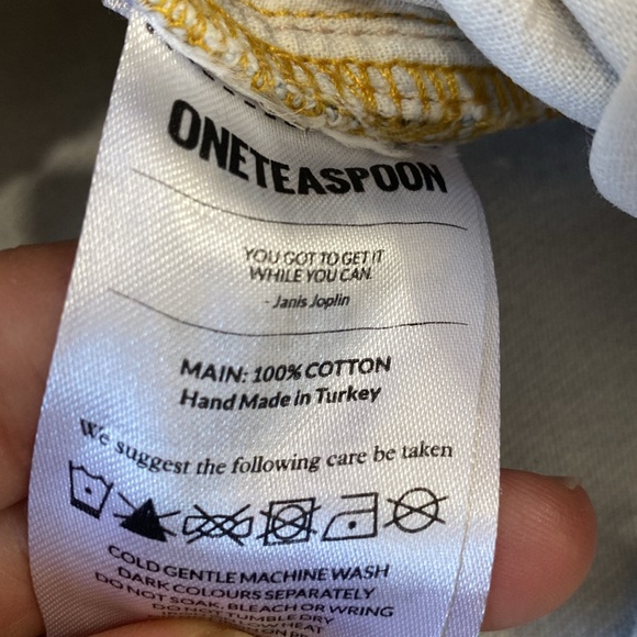 One Teaspoon light blue bandits, sz 28 - Picture 6 of 9